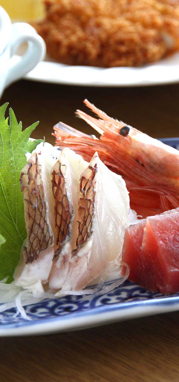 新鮮な魚介料理！
